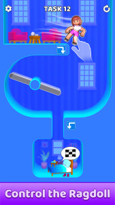 اسکرین شات 1 بازی Bouncy Ragdoll — Jump & Flip!