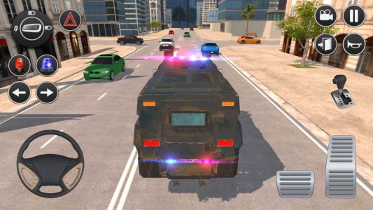اسکرین شات بازی American Police Car Driving 1
