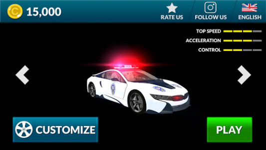 اسکرین شات بازی American i8 Police Car Game 3D 8