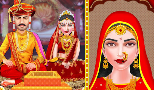اسکرین شات بازی Royal Indian Wedding Girl Beauty Makeover Game 4