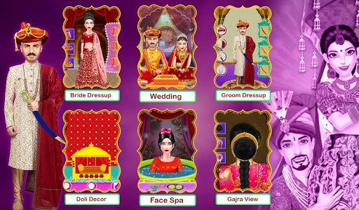 اسکرین شات بازی Royal Indian Wedding Girl Beauty Makeover Game 1