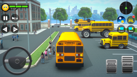 اسکرین شات بازی School Bus Simulator Driving 2