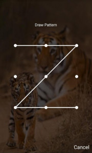 اسکرین شات برنامه Tiger Lock Screen Tiger Pattern Passcode Keypad 8
