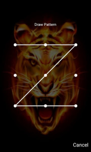 اسکرین شات برنامه Tiger Lock Screen Tiger Pattern Passcode Keypad 4