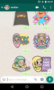 اسکرین شات برنامه Hijab Girl Stickers for WhatsApp 2019 free Sticker 7