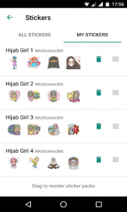 اسکرین شات برنامه Hijab Girl Stickers for WhatsApp 2019 free Sticker 1