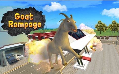 اسکرین شات بازی Goat Rampage Simulator 3D 1