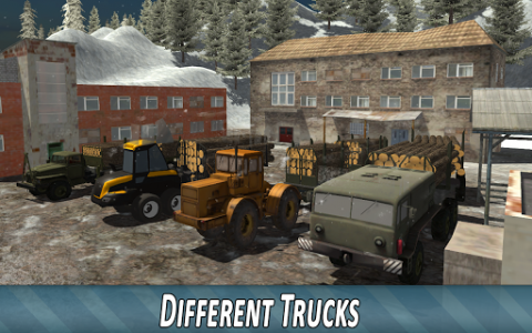 اسکرین شات بازی Winter Timber Truck Simulator 2