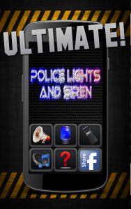 اسکرین شات برنامه Police Lights & Siren Ultimate Prank 1