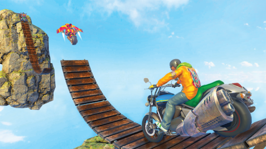 اسکرین شات بازی Moto Bike Stunts Racing : Best Bike Game 2021 1