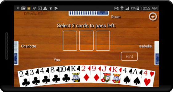 اسکرین شات بازی Hearts Card Classic 2