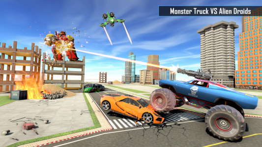 اسکرین شات برنامه Monster Truck Spider Robot Car 2
