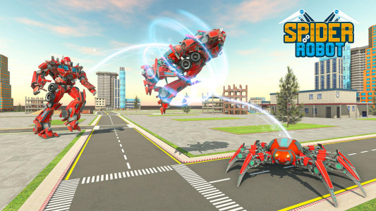 اسکرین شات برنامه Monster Truck Spider Robot Car 4