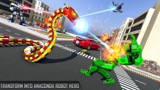 اسکرین شات برنامه Anaconda Robot Car Robot Game 5