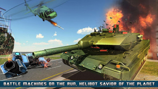اسکرین شات بازی Flying Helicopter Robot Transform War Robot Hero 3