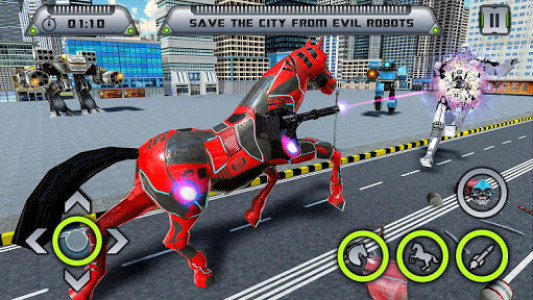 اسکرین شات بازی Real Horse Robot Transforming Games-Robot Shooting 6