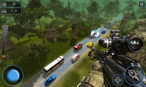 اسکرین شات بازی Sniper Traffic Shooting - Free shooting games -FPS 8