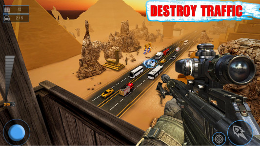اسکرین شات 1 بازی Sniper Traffic Shooting games