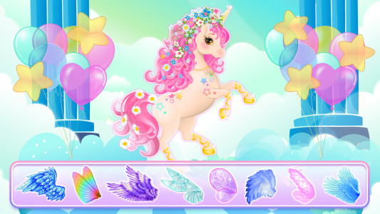 اسکرین شات 6 بازی Unicorn Dress Up - Girls Games