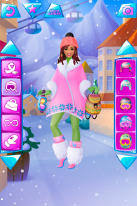 اسکرین شات بازی Winter Dress Up Game For Girls 2