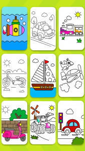 اسکرین شات بازی Cars Coloring Book Kids Game 3