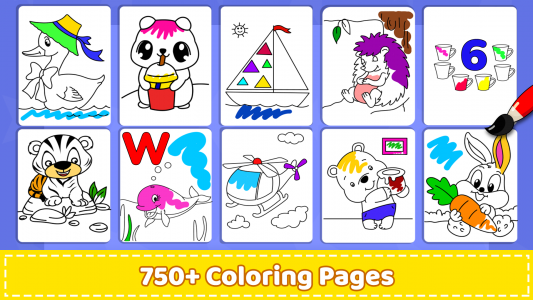 اسکرین شات 1 بازی Coloring Games & Coloring Kids