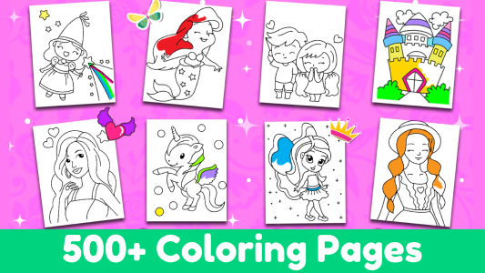 اسکرین شات 2 بازی Princess Coloring Book Games