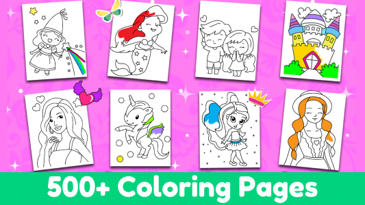 اسکرین شات بازی Princess Coloring Book Games 2