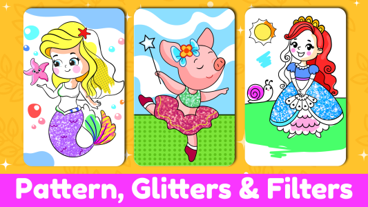 اسکرین شات 6 بازی Princess Coloring Book Games