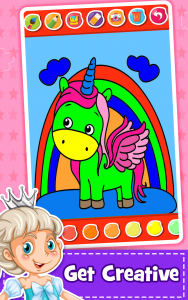 اسکرین شات بازی Unicorn Coloring Book for Kids 3