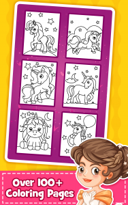 اسکرین شات بازی Unicorn Coloring Book for Kids 2
