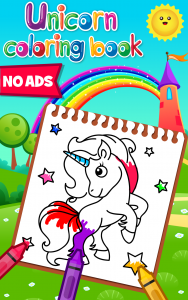اسکرین شات بازی Unicorn Coloring Book for Kids 1