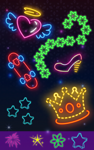 اسکرین شات بازی Glow Doodle Art - Color & Draw 8