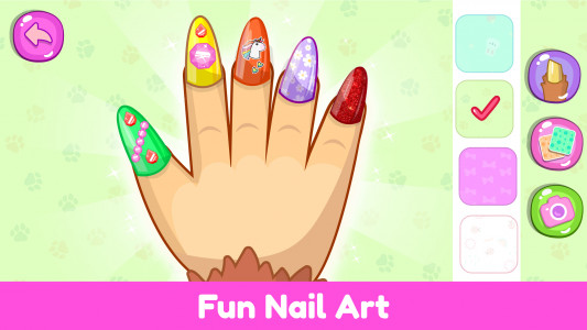 اسکرین شات 1 بازی Pet Nail Salon Games Nail Art