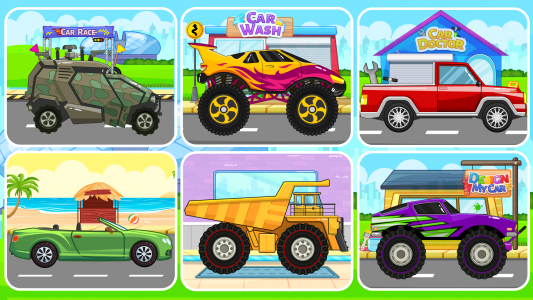 اسکرین شات بازی Car Wash & Car Games for Kids 1