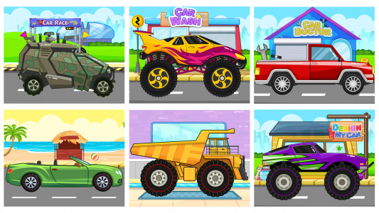 اسکرین شات بازی Car Wash & Race Games for Kids 2