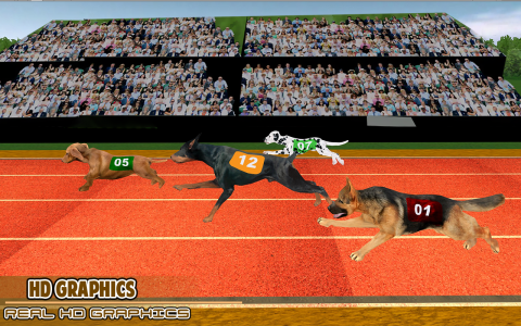اسکرین شات بازی Dog racing games - dog game 3d 3