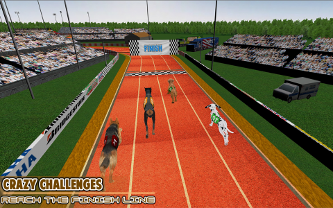 اسکرین شات بازی Dog racing games - dog game 3d 2