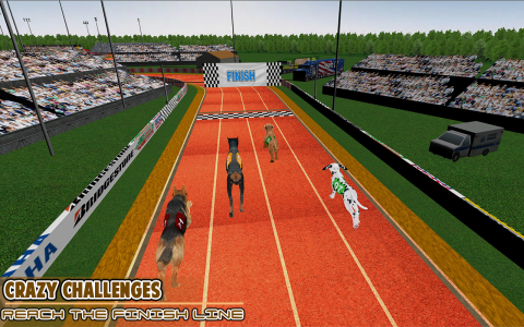 اسکرین شات 2 بازی Dog racing games - dog game 3d