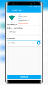 اسکرین شات برنامه Wifi Password Key Generator 2
