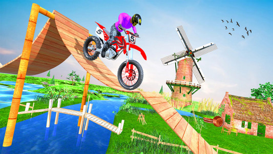 اسکرین شات بازی Stunt Racing Game - Bike Game 1