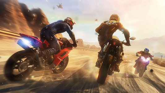 اسکرین شات 3 بازی Highway Bike Attack Race Game