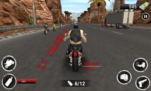 اسکرین شات بازی Highway Bike Attack Race Game 5