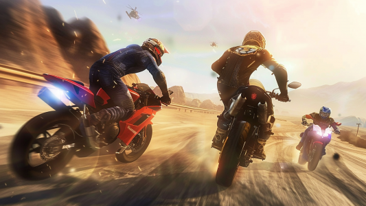 اسکرین شات بازی VR Bike Highway Attack Race 3