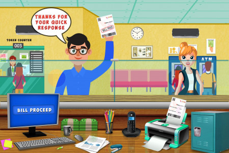 اسکرین شات بازی Bank Manager Cashier Game Sim 1