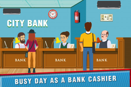 اسکرین شات بازی Bank Manager Cashier Game Sim 5