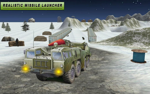 اسکرین شات بازی Missile launcher US army truck 3D simulator 2018 1
