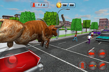 اسکرین شات برنامه Angry Bull Game City Attack 3