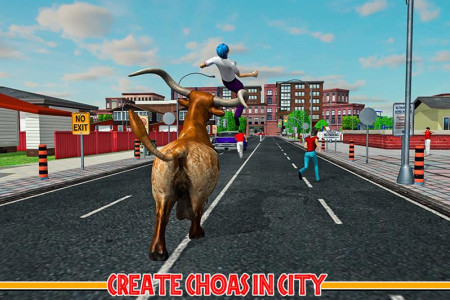 اسکرین شات برنامه Angry Bull Game City Attack 6