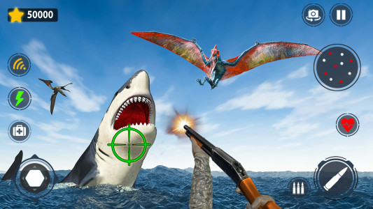 اسکرین شات برنامه Shark Games & Fish Hunting 4
